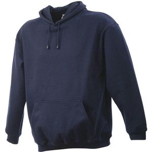 James and Nicholson Unisex Hooded Sweatshirt (Marine)