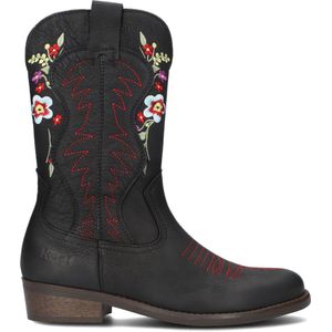 Koel4kids 10m010 Cowboylaarzen - Western Laarzen - Meisjes - Zwart - Maat 39