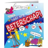 Wenskaarten - Beterschap cartoon