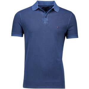 poloshirt korte mouw Tommy Hilfiger donkerblauw