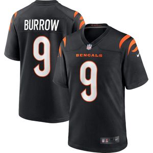 Nike Cincinnati Bengals Home Game Jersey - Maat XL - Burrows 9 - Zwart - NFL - American Football Shirt -Football Jersey Heren