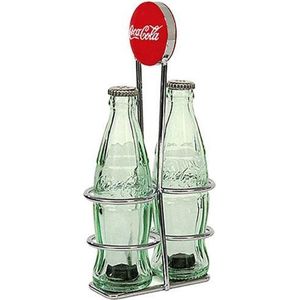 Coca-Cola Flesjes Zout en Peper Glas