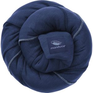 Draagdoek, elastische draagdoek voor pasgeborenen vanaf 3,5 kg en baby's tot 15 kg, stevige draagdoek van zacht jersey gebreide stof van 100% katoen (biologisch), one size, kleur: marineblauw