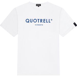 Quotrell - BASIC GARMENTS T-SHIRT - WHITE/COBALT - S