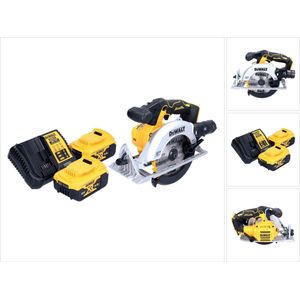 DeWalt DCS 565 P2 Accu-cirkelzaag 18 V 165 mm borstelloos + 2x accu 5.0 Ah + lader