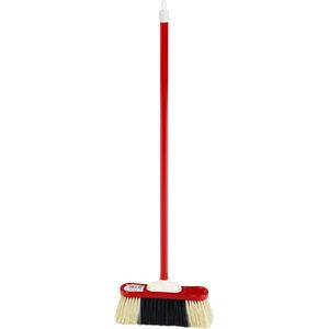 Klein Toys Pure Fresh klassieke bezem - 18x5,5x61,5 cm - hoogwaardig kunststof - rood