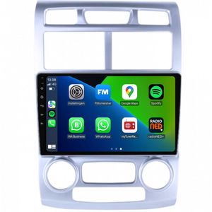 CarPlay autoradio voor Kia Sportage | 2004 t/m 2010 | Zilver | Android 13 | Draadloos Apple Carplay & Android Auto | 2GB + 32GB | 8-Core processor | Davilon | 2025 model | 2004 2005 2006 2007 2008 2009 2010 | Bluetooth & Wifi