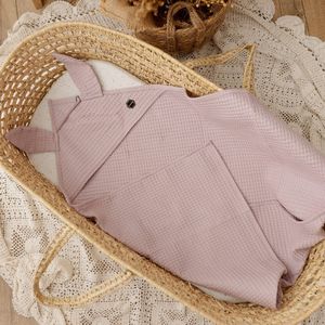 Wafel Handdoek met Capuchon | Vuilroze 100x100cm