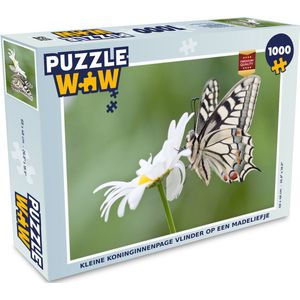 Puzzel Kleine koninginnenpage vlinder op een madeliefje - Legpuzzel - Puzzel 1000 stukjes volwassenen