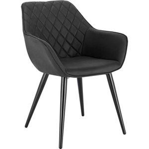 Rootz Moderne Eetkamerstoel - Ergonomische stoel - Comfortabele zitting - Schuim met hoge dichtheid - Duurzame constructie - Verstelbare poten - 84 cm x 41 cm x 45 cm