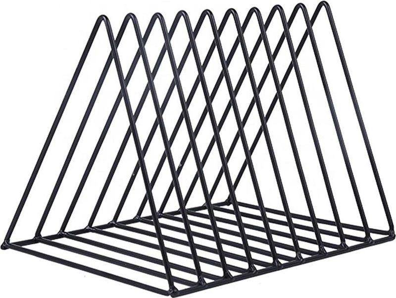 NATURN LIVING Metalen Tijdschriftenhouder - Magazinerek - Lectuurbak - Tijdschriftenopberger - Magazinehouder - Opbergrek voor Tijdschriften - Lectuur Organizer - Magazinerekje - Mat Zwart