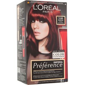L’Oréal Paris Préférence 3.66 - Intens Roodbruin - Haarverf met Color extender