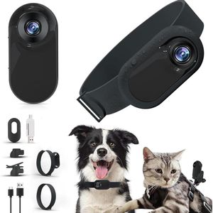 Huisdierhalsband Camera – HD 1080P Kat Camera Halsband met 32GB SD Kaart, Video-opname, Verstelbare Magnetische Sportcamera voor Buiten- & Binnenactiviteiten (Zwart)