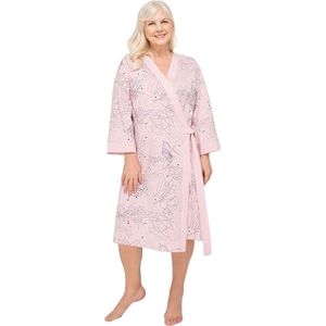 Viktoria katoenen dames badjas van Martel- licht roze XL