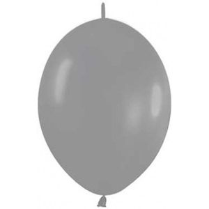 Grijs Ballon Link LOL 12"" - Grey - 081 - 50 Stuks / doorknoopballonnen