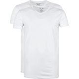 PME Legend - Basic T-shirt 2-Pack V-Hals Wit - Heren - Maat XXL - Slim-fit