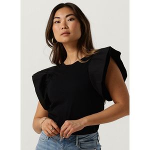 Liu Jo Jersey/popeline T-shirt Tops & T-shirts Dames - Shirt - Zwart - Maat XS