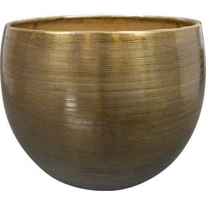 Ter Steege Bloempot Aluminium Goud D 33 cm H 25 cm