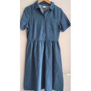 Selected Femme SFTaylor SS Shirt Dress - Medium Blue Denim - Maat 36