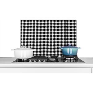 Spatscherm - Keuken achterwand - Design - Zwart - Wit - Patronen - Keuken - 60x40 cm