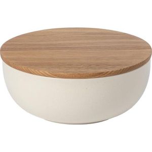 Costa Nova - servies - slaschaal Pacifica creme - aardewerk - 25 cm rond