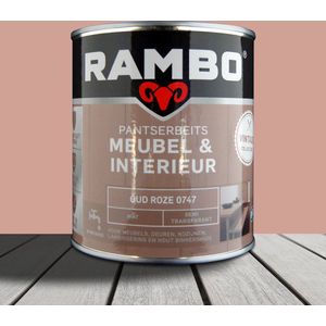 Rambo Pantserbeits Meubel & Interieur Oud Roze 0747 - Beits - Dekkend - Water basis -
