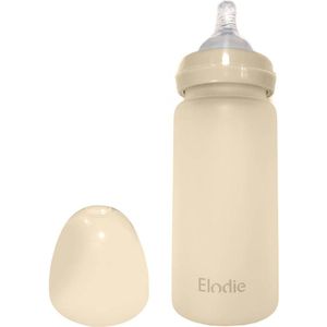 Elodie glazen babyfles - Baby flessen - Baby fles - siliconen anti-koliek speen - 0m+ - Pure Khaki