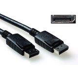 ACT 2 meter DisplayPort kabel, male - male, power pin 20 aangesloten AK3980