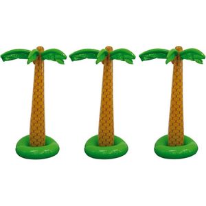 Set van 3x stuks opblaasbare palmboom/bomen 180 cm - Tropische Hawaii versiering decoraties en feestartikelen