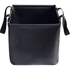 Opvouwbare emmer - Camping Emmer - Drank Koeler - Vissen Opslag Emmer - 20 Liter - 29* 29* 23 cm - zwart - voor kamperen, vissen en outdooractiviteiten - PVC