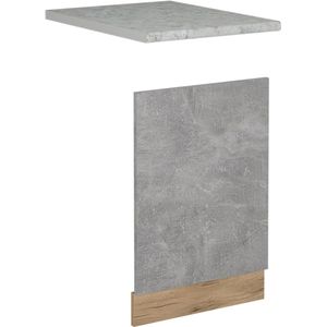 Vicco R-Line Keuken Frontpaneel – 45 cm , WB Marmer Beton , WB Marmer