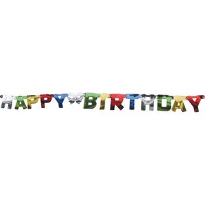 Wenslijn happy birthday slinger - 1,5 mtr - Verjaardag feestslinger
