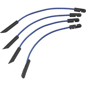 Pro Plus Elastische Dekzeil Spanners - 280 mm - Blauw - 4 stuks