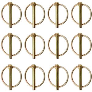 Vouwsplinten 12 stuks - klapstekers M4.5 - zekeringspen assortimentskit voor aanhangers .