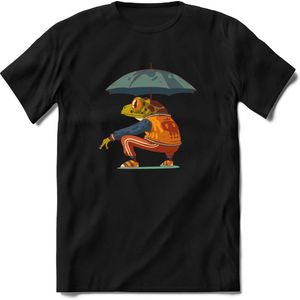 Casual Regen Kikker T-Shirt Heren / Dames Dieren Shirt
