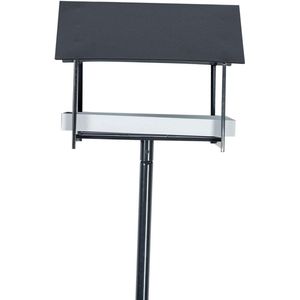 Vogelvoeder Minimalistisch metalen vogelvoeder Standalone voerbak 130 cm hoog