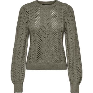 ONLY ONLMARY LIFE LS GLITTER O-NECK KNT Dames Trui - Maat M