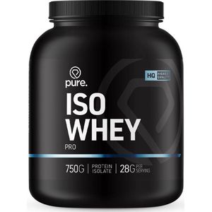 PURE Iso Whey Pro - banaan - 750gr - whey eiwit isolaat - eiwitshake - koolhydraatarm