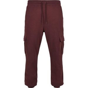 Urban Classics - Cargo Heren joggingbroek - S - Bordeaux rood