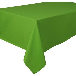 Tafelkleed van polyester, onderhoudsvriendelijk, rechthoekig, 150 x 250 cm, effen groen