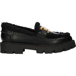 La Strada Loafer zwart met bont dames - maat 41