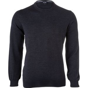 Olymp Trui O-Hals Wol Antraciet - Maat L - Heren - Pullovers