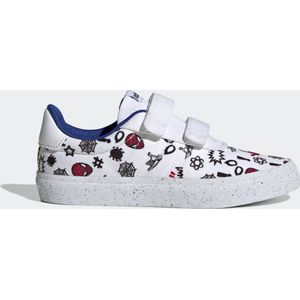 adidas Sportswear adidas x Marvel VULCRAID3R Spider-Man Schoenen met Klittenband - Kinderen - Wit - 34