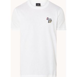 PS Paul Smith Zebra T-shirt van biologisch katoen - Wit - Maat L