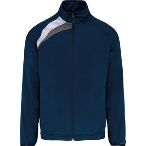 Trainingsjas tricotpolyester 'Proact' Navy/White/Grey - L