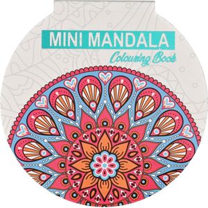Mini Mandala Kleurboek - Rond - Blauwe voorkant