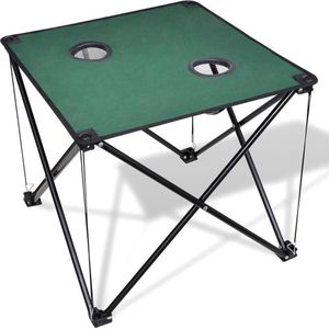 vidaXL - Campingtafel - inklapbaar - (donkergroen)