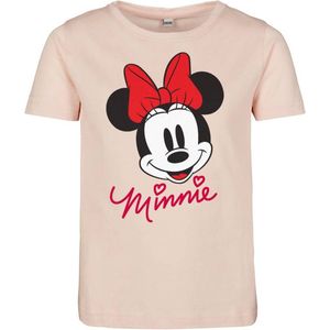 Mister Tee Mickey Mouse - Minnie Mouse Kinder T-shirt - Kids 146/152 - Roze