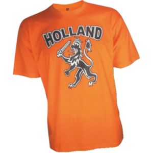 T-shirt Oranje Holland Leeuw Volwassenen - Unisex - EK/WK - Olympische Spelen - Maat S