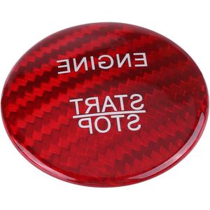 Startknopbescherming koolstofvezel interieurdecoratie voor Merce_des Ben_z - rood - W176 W246 W205 X253 X156 C117